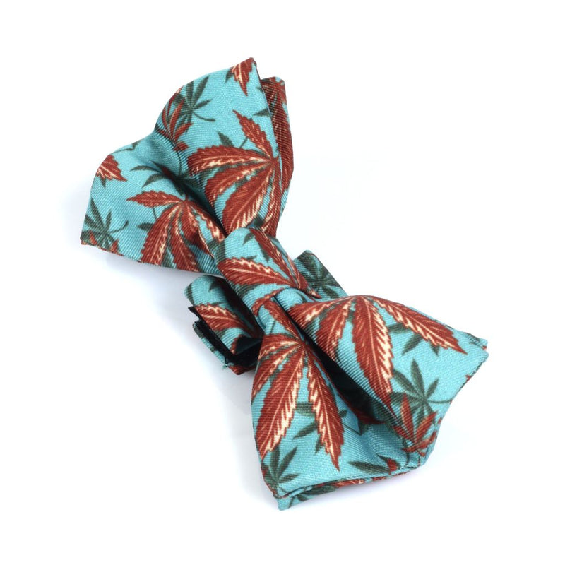 Heady Pet Dog Bow Tie - Caribbean Leaf